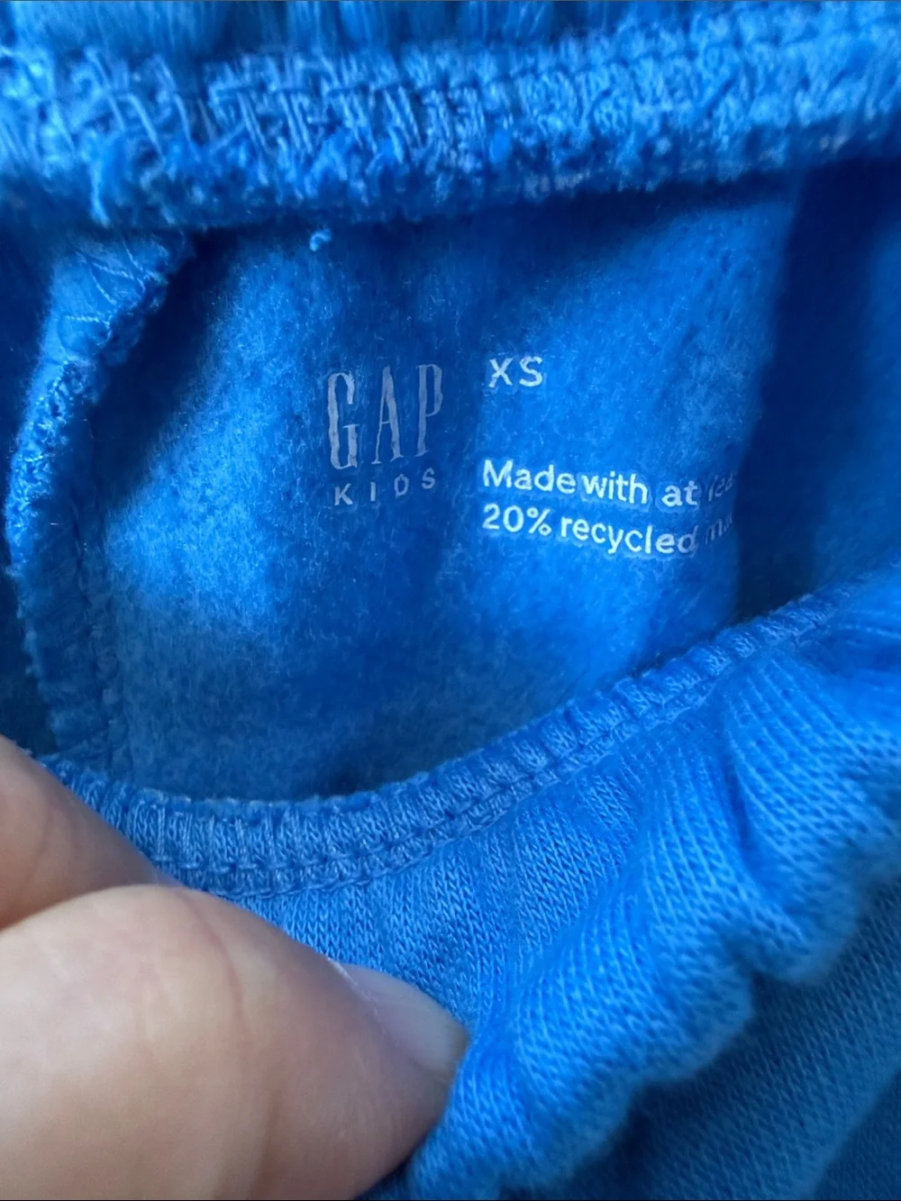 New Gap Kids Blue Fleece Wide-Leg Bottoms